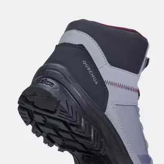 Decathlon Women’S Hiking Boots - Nh100 Mid รองเท้าหุ้มข้อผู้หญิงสำหรับใส่เดินป่า รุ่น Nh100 - Grey