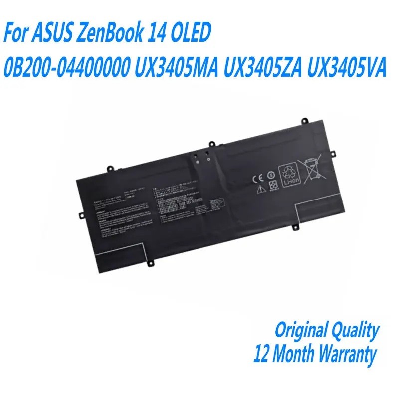 7.74V 75WH C22N2211 แบตเตอรี่แล็ปท็อปสําหรับ ASUS ZenBook 14 OLED 0B200-04400000 UX3405 UX3405MA UX3