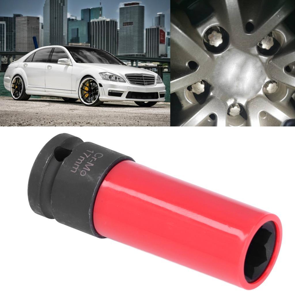 Julihai รถล้อ Lug Nut ซ็อกเก็ตทนทาน 85 มม.ยาวป้องกันการโจรกรรมสําหรับ S Series W221 / CL Class 1.6L 