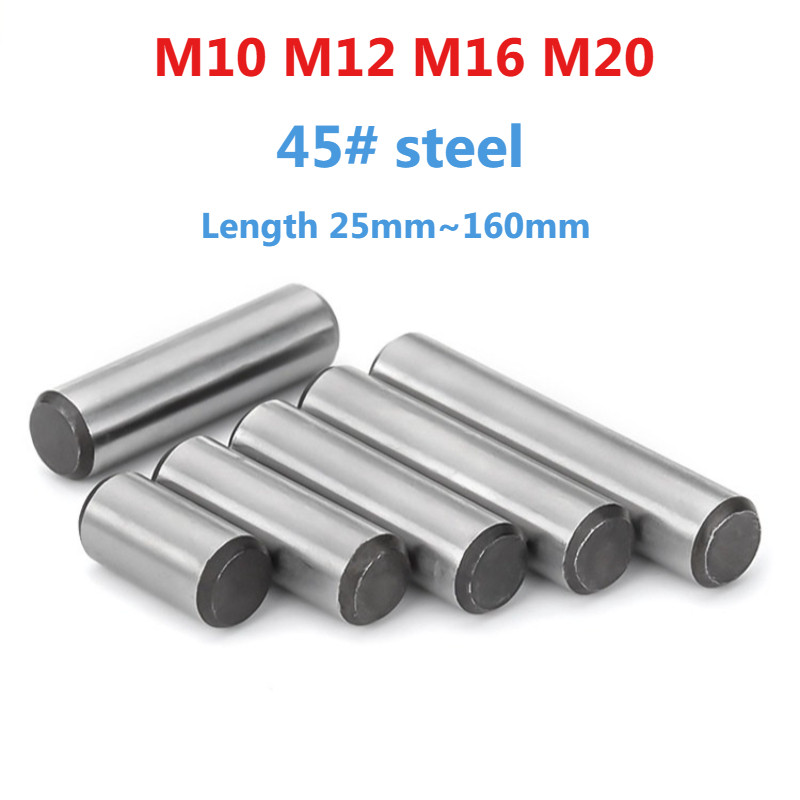 M10 M12 M16 M20 45 # เหล็กความแข็งแรงสูง Quench เหล็กแข็งทรงกระบอก Dowel Pins คงที่ Parallel Pin GB119