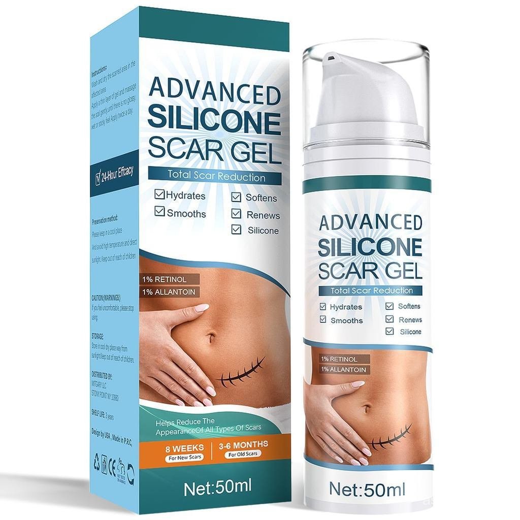 AdvancedScarGel,Scar Gel,Treatment of Old and New Scars,Reduced weightFacialรอยแตกลายScar from Surge