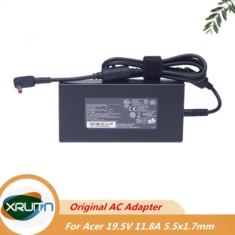 Original 19.5V 11.8A 5.5*1.7 มม.แล็ปท็อปอะแดปเตอร์ AC สําหรับ Acer N17C1 N1812 N18W3 N20C1 NITRO 5 A