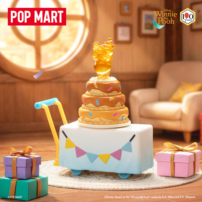 [ราคากิจกรรมร้านค้าใหม่] POPMART POPMART Disney Winnie the Pooh Party ing!ของขวัญของเล่นกล่องปริศนาทํามือซีรีส์