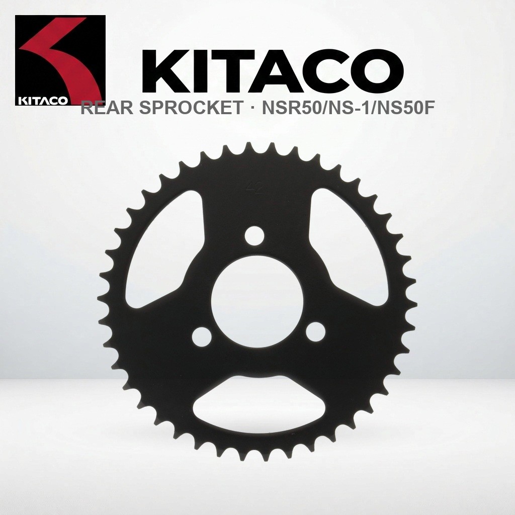 สเตอร์หลัง KITACO 42T สำหรับ Honda NSR50/NS-1/NS50F | KITACO Rear Driven Sprocket, 42T, for NSR50