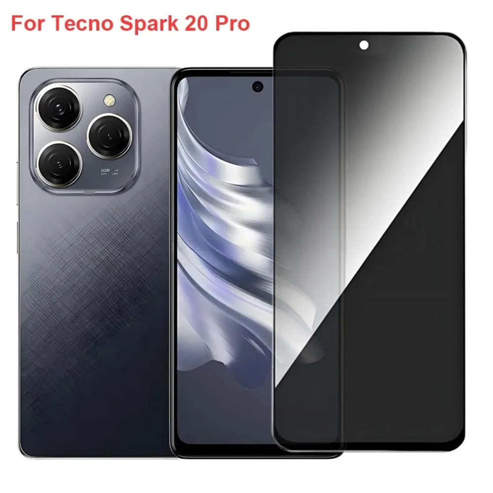 TECNO SPARK 20 / SPARK 20C / SPARK 20 PRO ANTI SPY ฟิล์มกระจกนิรภัย PRIVACY 9H คุณภาพสูง