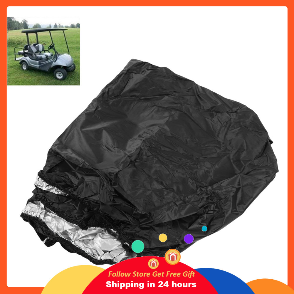 Supergoodsales Supergoodsales ผ้าคลุมรถกอล์ฟ banapoy 4 Passenger 420D Heavy Duty กันฝน Club Car พร้อ