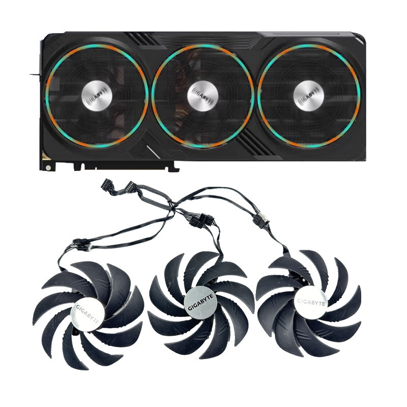 [อุปกรณ์ระบายความร้อน] Gigabyte RTX 4090 4080 GAMING OC 24G พัดลมการ์ดกราฟิก Magic Eagle ถอดชิ้นส่วน