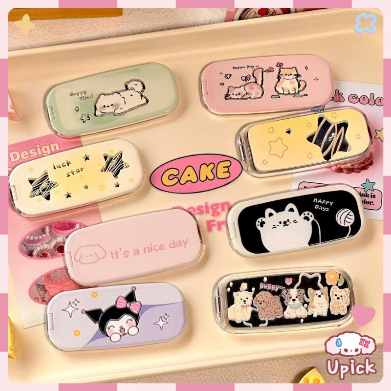 Upick-การ์ตูน แมวหมี ดอกไม้ ใช้กับเคสหลายรุ่นได้ ติดตั้งง่าย สะดวกวางโทรศัพท์ พร้อมส่ง ขาตั้งติดเคสโ