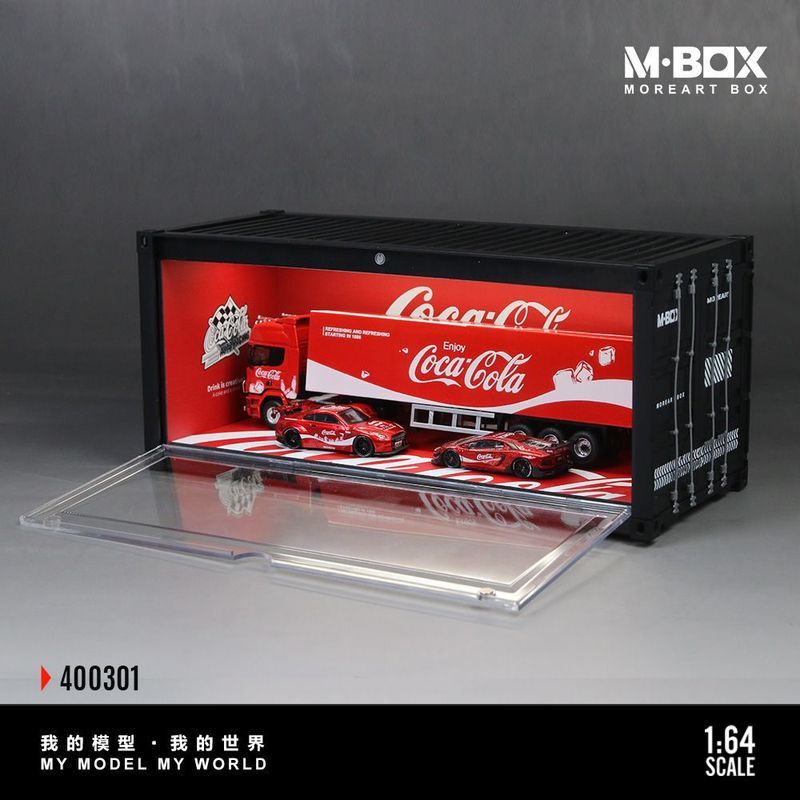 MBOX1: 64 Cola ช้อน advan คอนเทนเนอร์รุ่นฉากจัดเก็บจําลองคอลเลกชันของขวัญ