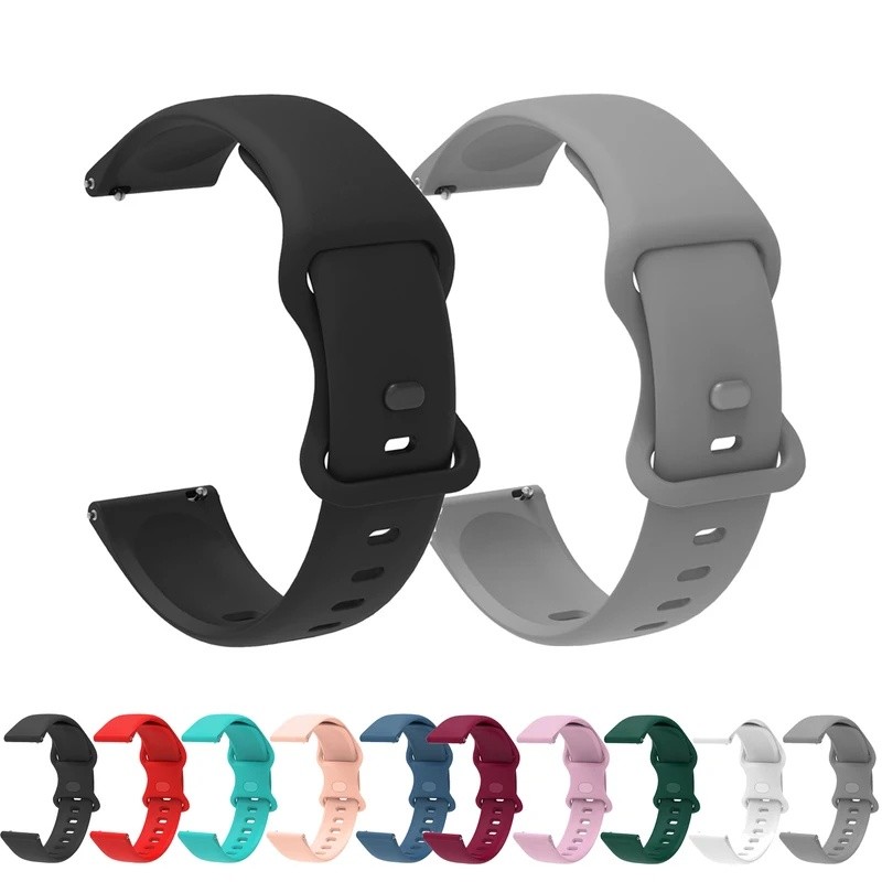 20 มม.สายนาฬิกาสําหรับ Amazfit Active/Active 2/Active 2S สายรัดข้อมือซิลิโคนสร้อยข้อมือ Amazfit Bip/