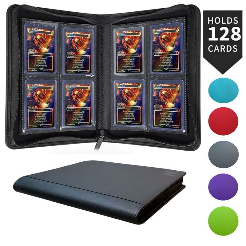 หนังสือการ์ด Business Big Four Grid Trading Card Storage Book 128 Collection Yu-Gi-Oh Pokémon Star C