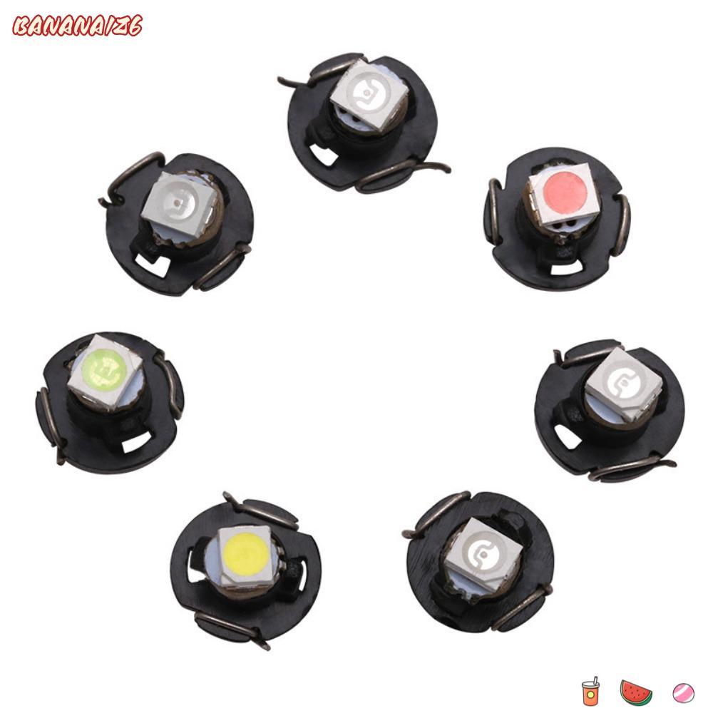 BANANA1Z6 หลอดไฟ LED, T3 W3W โคมไฟ LED รถยนต์, 12V 1210 1SMD หลอดไฟแดชบอร์ดรถยนต์