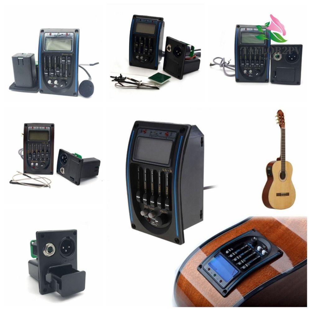 TAYLOR2PV Band กีต้าร์โปร่ง Preamp, LC-5/4 5 Band Guitar Tuner System, เครื่องขยายเสียง EQ Equalizer