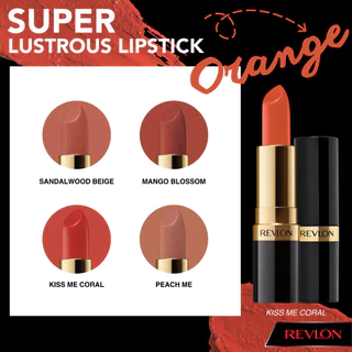 Revlon Super Lustrous Lipstick เรฟลอน ซุปเปอร์ลัสทรัส ลิปสติก (ลิปสติกเรฟลอน,ลิปสติก)