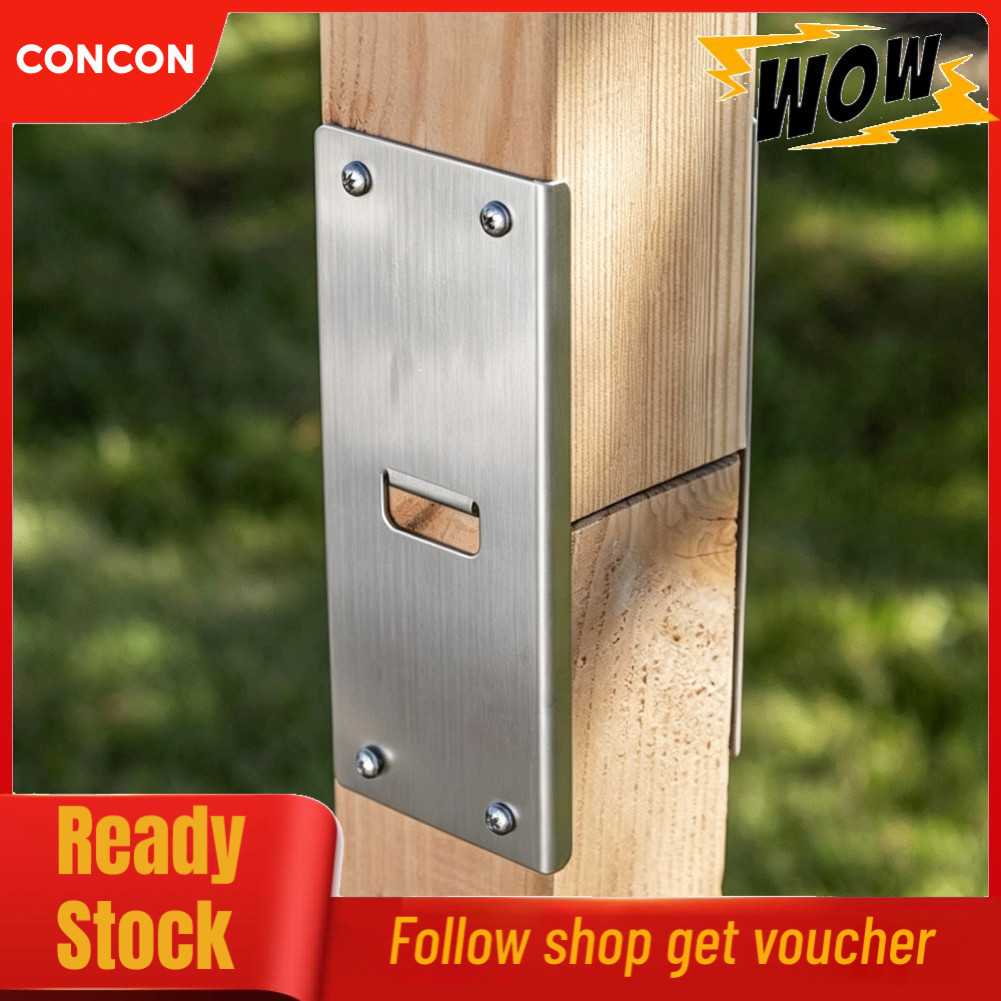 Concon 2 แพ็คสแตนเลสสตีล Mail Post Extender วงเล็บสำหรับ 4x4 ไม้โพสต์การออกแบบบางความเข้ากันได้ 212.