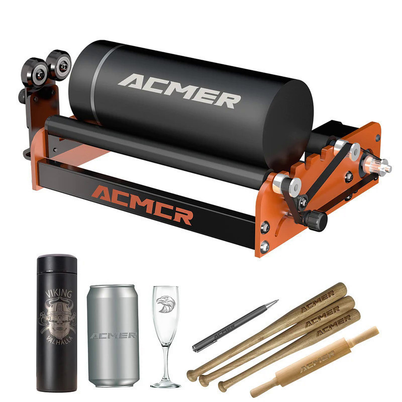 🚚 ACMER M2 Laser Rotary Roller Laser Engraver Module Y-axis Rotary Roller 360° Rotating for ORTUR XT