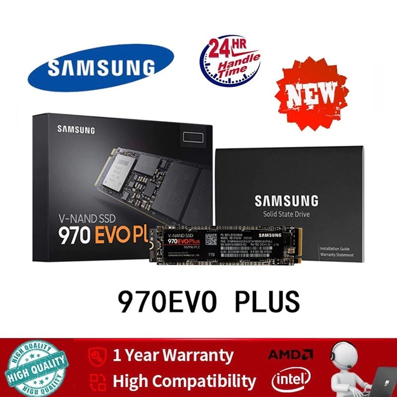 SAMSUNG 970 EVO PLUS NVMe M.2 (2280) SSD 500GB / 1TB /2TB SSD ภายใน 3,500/3,200 MB/s -3YRS รับประกัน