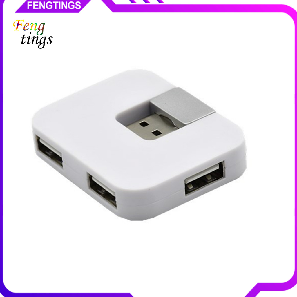 [Ft] หมุนได้ 4 พอร์ต USD20 Data Cable Hub Splitter พร้อมดิสก์ U สําหรับแล็ปท็อปพีซีในรถยนต์