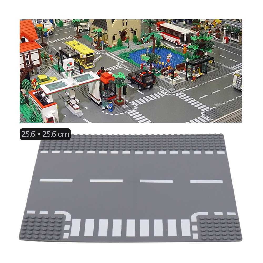 KACUU Base Plate Road Building Blocks Road 25.6x25.6cm - KA-EN-213