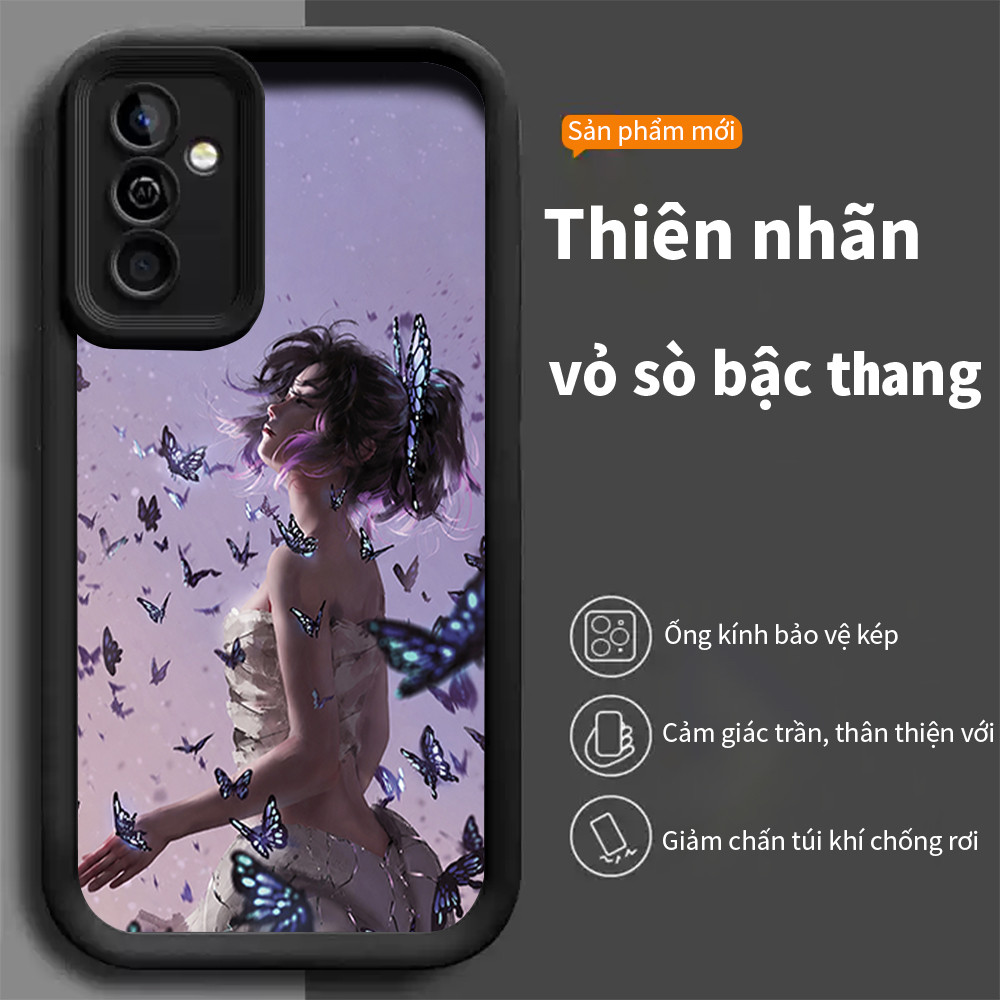 เคสโทรศัพท์ผีเสื้อ Samsung Shinobu Kocho สวยงามสําหรับ A06,A13,A12,M12,A23,A03s,S25 Ultra,M02s