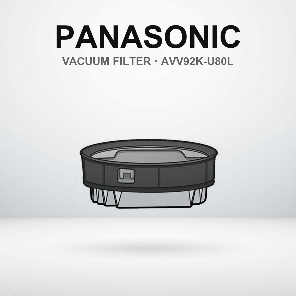 ไส้กรองพลีทเครื่องดูดฝุ่น Panasonic ของแท้ รุ่น AVV92K-U80L (อะไหล่แท้ มีหลายแพ็ค) | Panasonic Genui