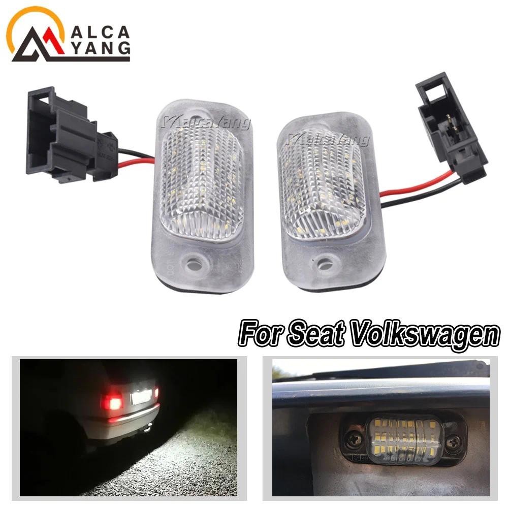 1 คู่รถ LED จํานวนใบอนุญาตโคมไฟสําหรับที่นั่ง Ibiza Cordoba Vario 6K VW Golf 3 Hatchback Cabriolet/P