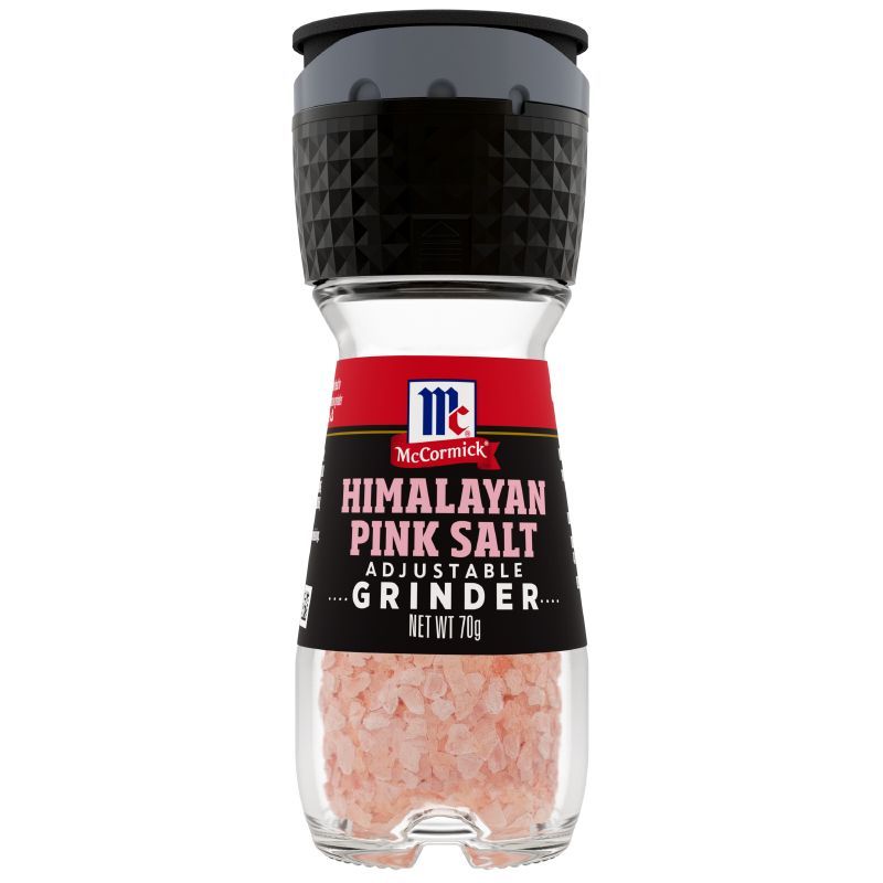 แม็คคอร์มิคเกลือหิมาลายันบริโภคไม่เสริมไอโอดีนแบบขวดฝาบด 70ก Mccormick Himalayan Pink Salt Grinder 70g [0052100036670 ]