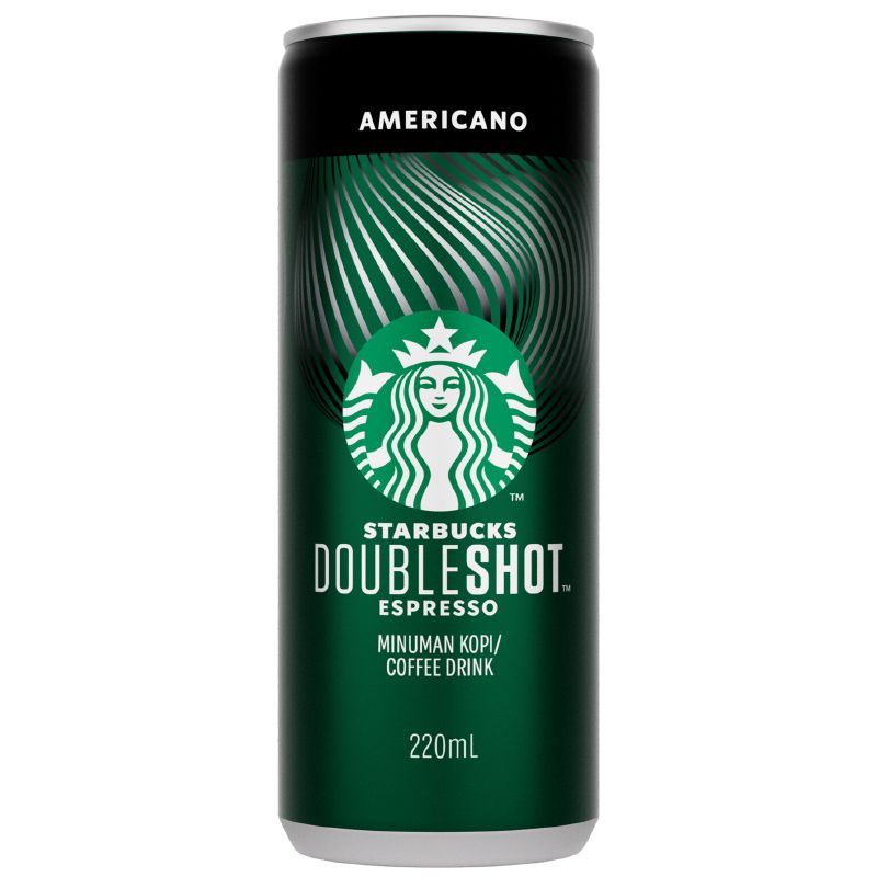 สตาร์บัคส์ดับเบิ้ลช็อตเอสเปรสโซอเมริกาโน 220มล. Starbucks Doubleshot Espresso Americano 220ml. [บาร์โค้ด 9556001299130]