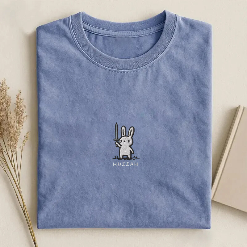 เสื้อยืดปัก Huzzah Bunny