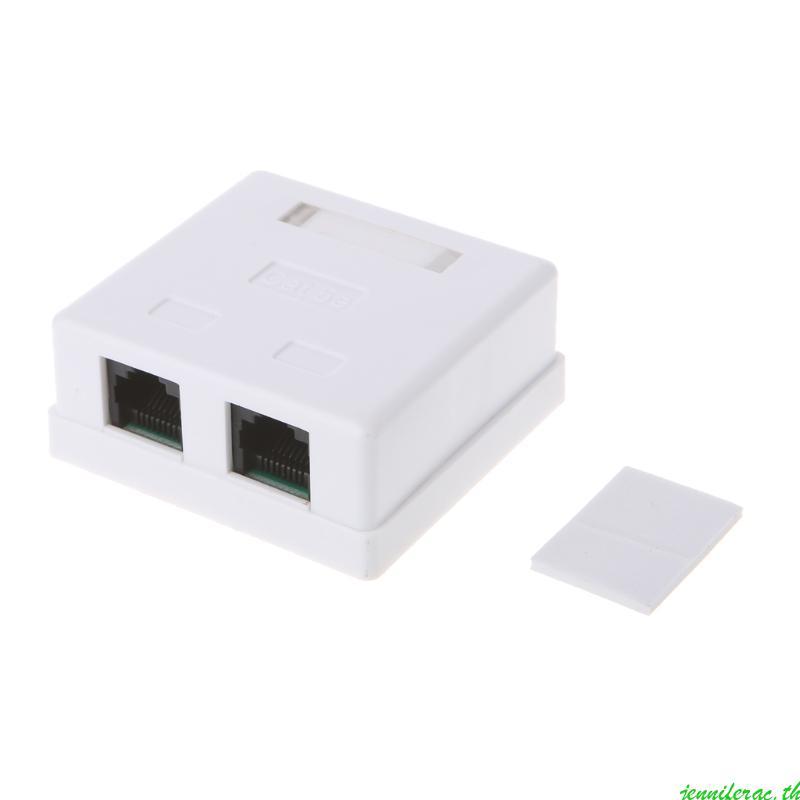 Jenniferac Keystone Jack Wall Plate พร้อม RJ45 Keystone Coupler ใส่ Cat5e โมดูล