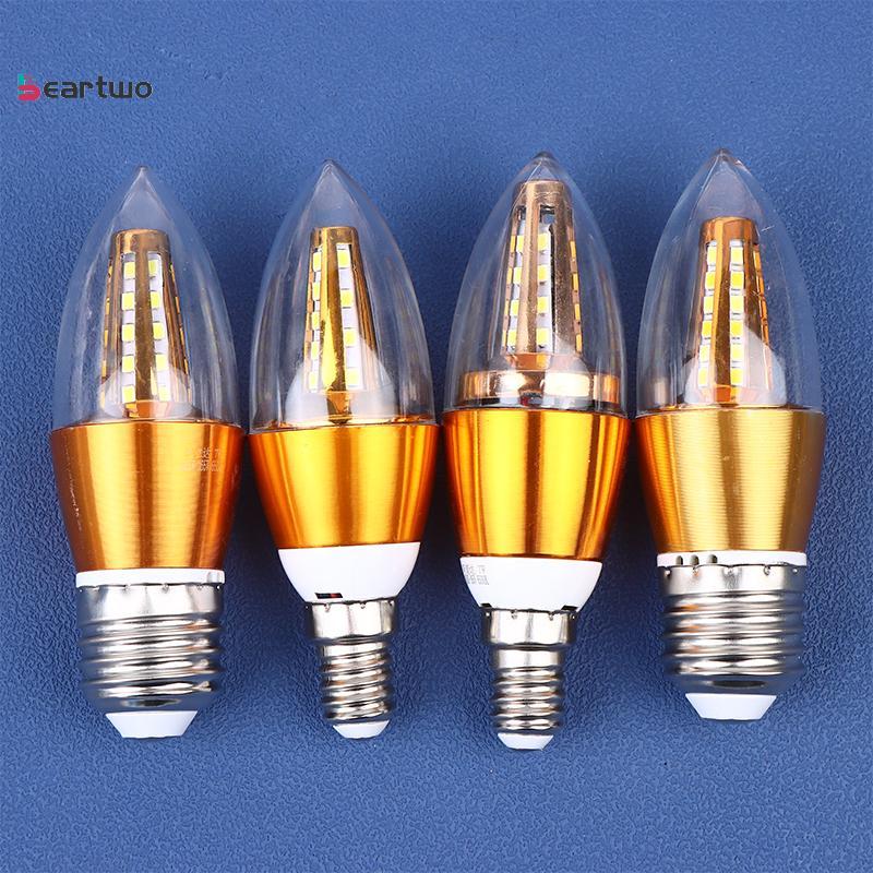 <beartwo-t>E14 E27 LED Retro หลอดไฟเทียน 220v หลอดประหยัดไฟ 5W 7W Spotlight illa Lampara โคมระย้าสํา