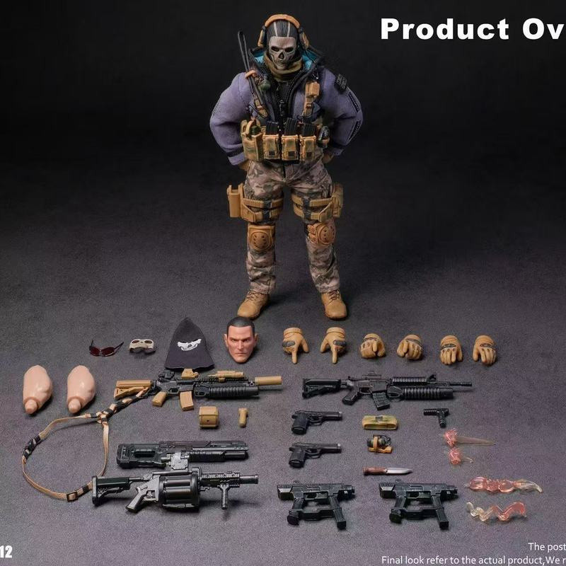 พร้อมสต็อก CY7toys Ghost Death 1/12 ฟิกเกอร์โมเดลแมนเคลื่อนย้ายได้