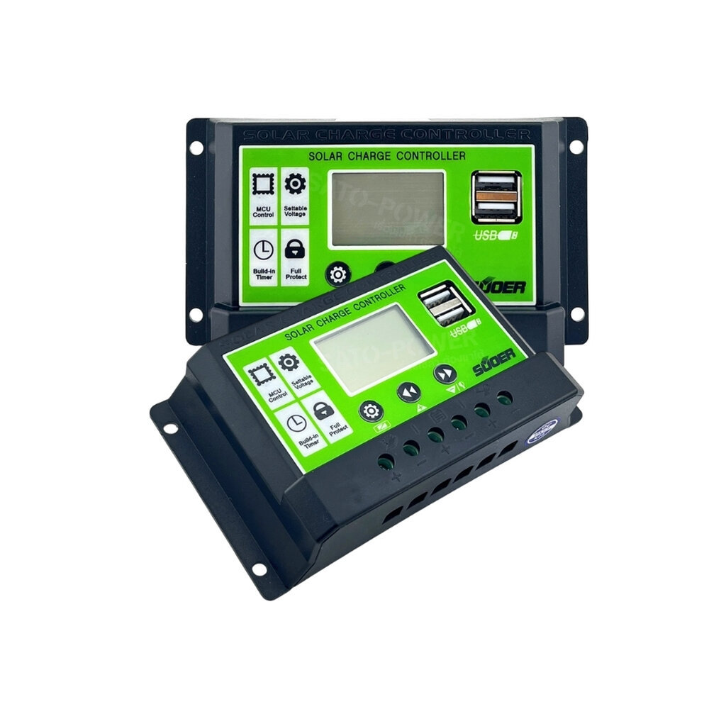 SUOER Solar Charge Controller PWM รุ่น ST-D | โซล่าชาร์จเจอร์