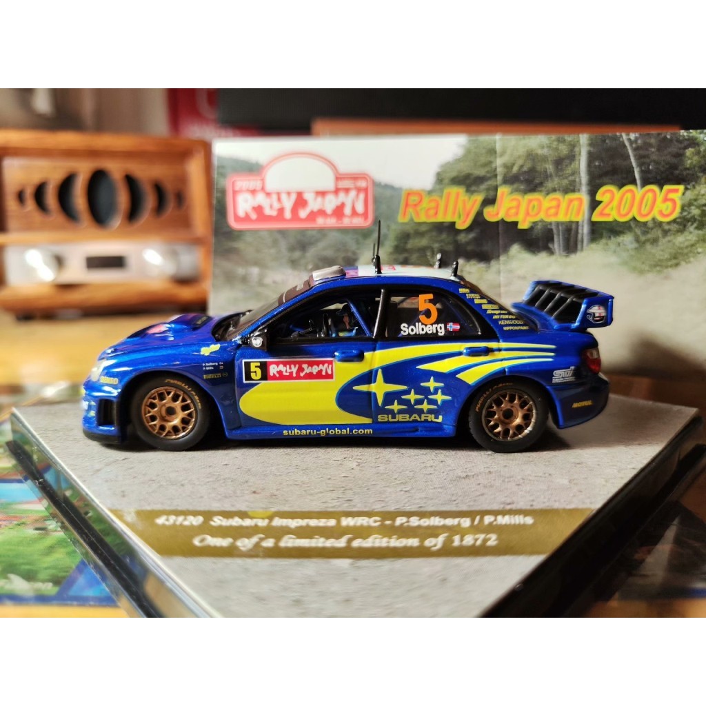 [คลังสินค้าพร้อม] WRC Rally Car Model 1: 43 Vichy VITSESE Sparrow WRC Soberg/MillsSubaru Impreza WRC