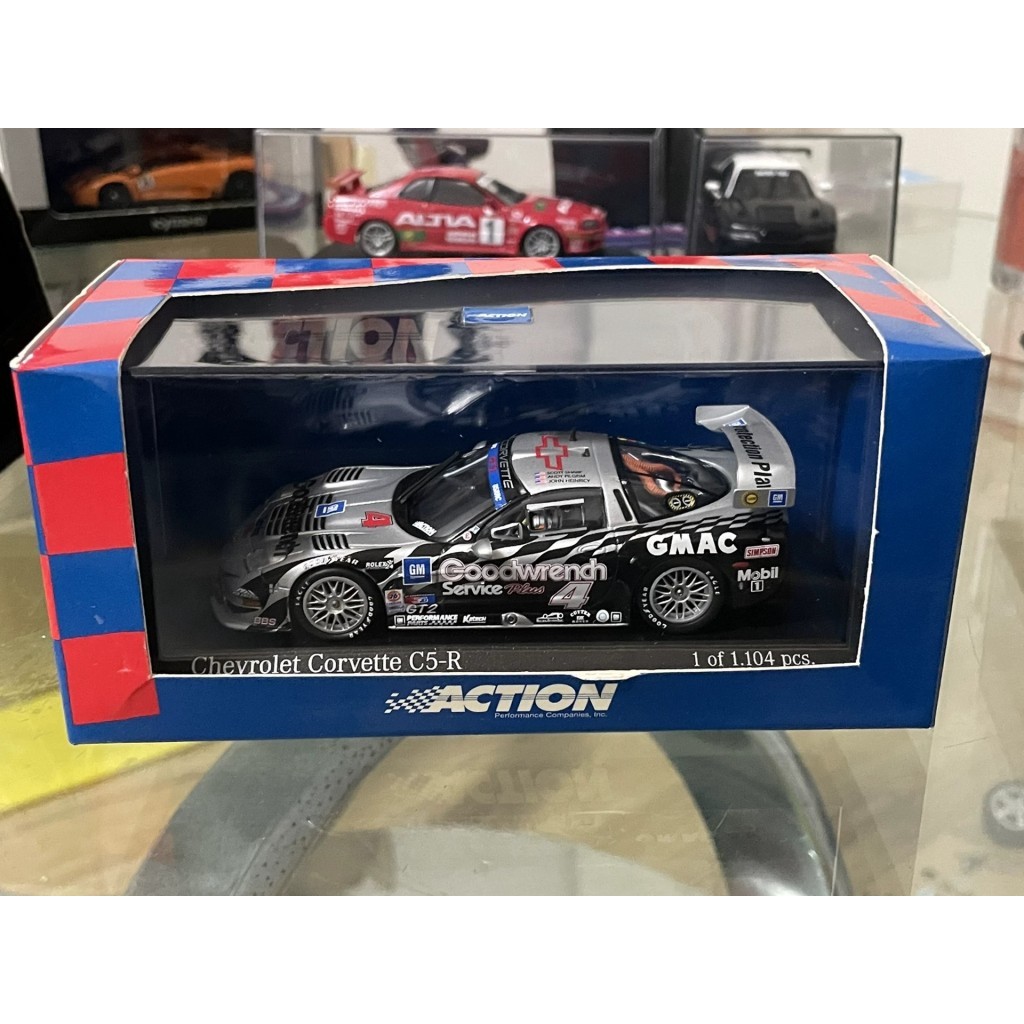 [สต๊อกพร้อม] 1/43 Action Corvette Corvette Corvette C5R ยี่ห้อนี้สัมผัสโซนตาบอดของฉันทําอะไรเห็นมินิ
