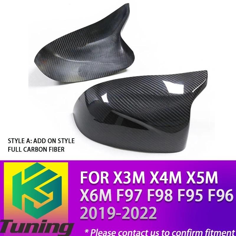 ABS/คาร์บอนไฟเบอร์ประตูด้านข้างกระจกสําหรับX3M F97 X4M F98 X5M F95 X6M F96 2019 2020 2021 2022 กระจก