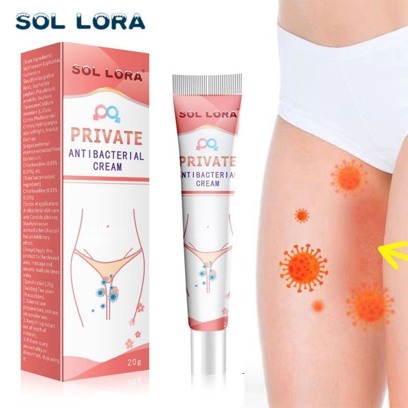 SOL LORA 女士阴痒膏.  皮肤外用膏20gHuanzhen Grass Oro Cream Plant Herbal Antipruritic And Soothing Cream