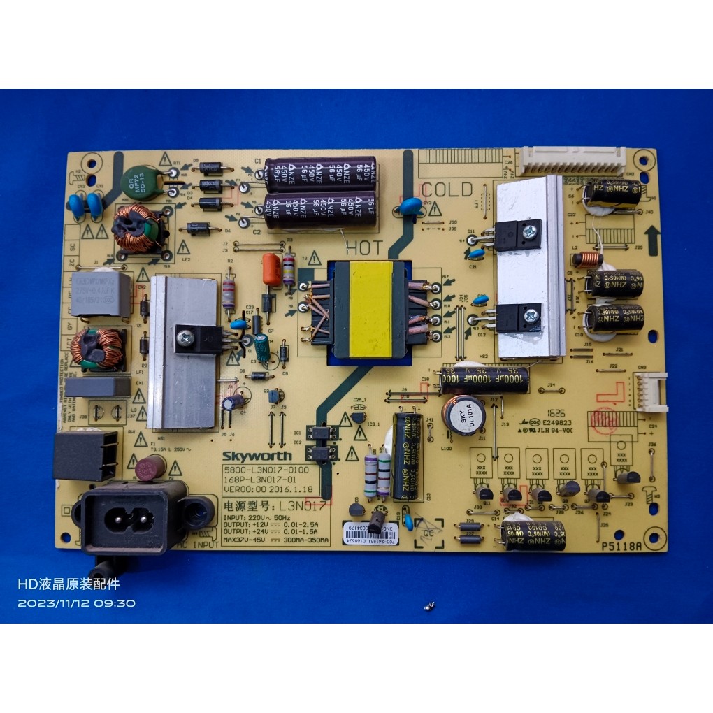 Original Chuangwei 43G6 43E386 บอร์ดทีวี 168P-L3N017-01 5800-L3N017-0100