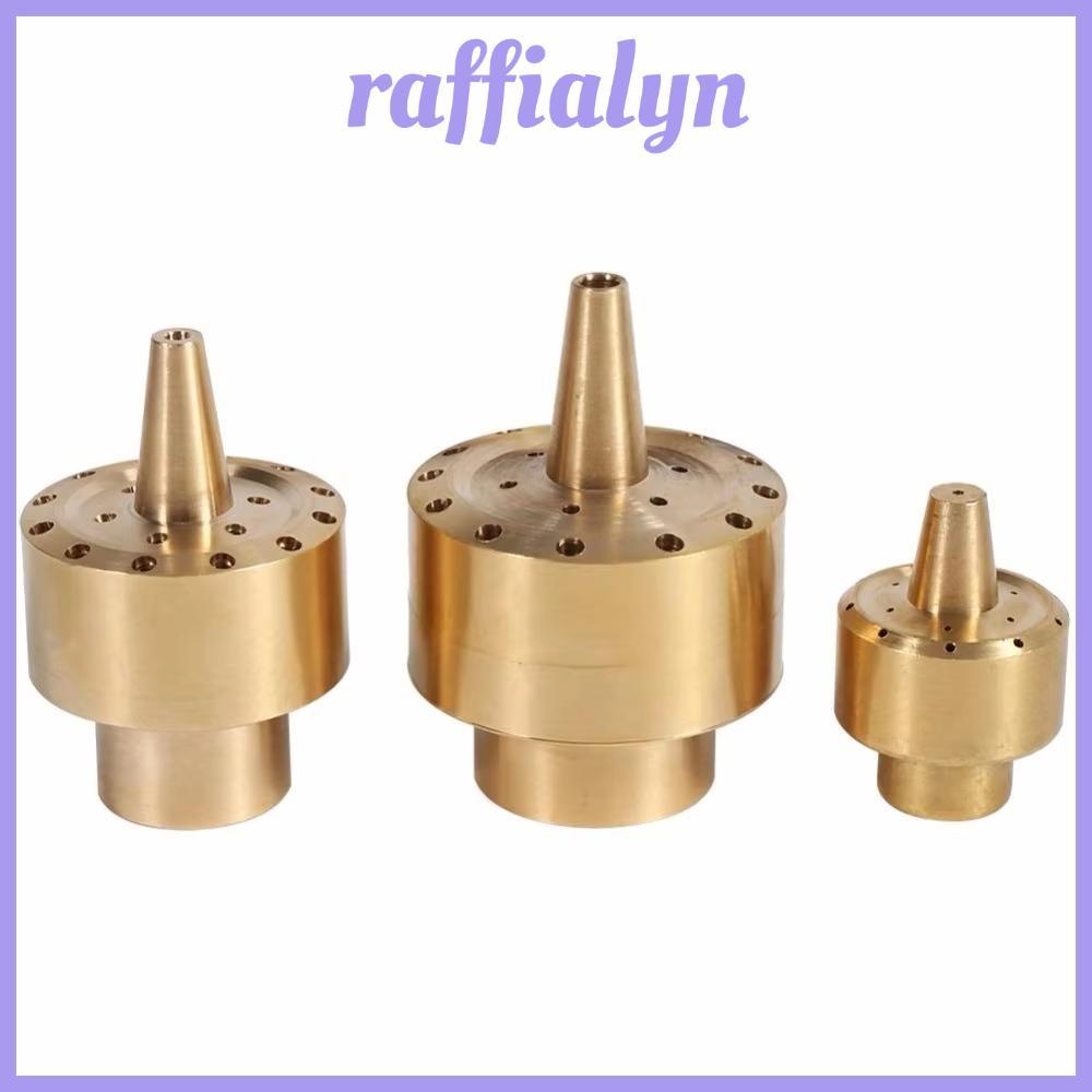 RAFFIALYN Center หัวฉีดน้ําพุสไตล์ตรง, ทองเหลืองทนทานดอกไม้คอลัมน์หัวฉีดสปริงเกลอร์, Universal 1/2" 