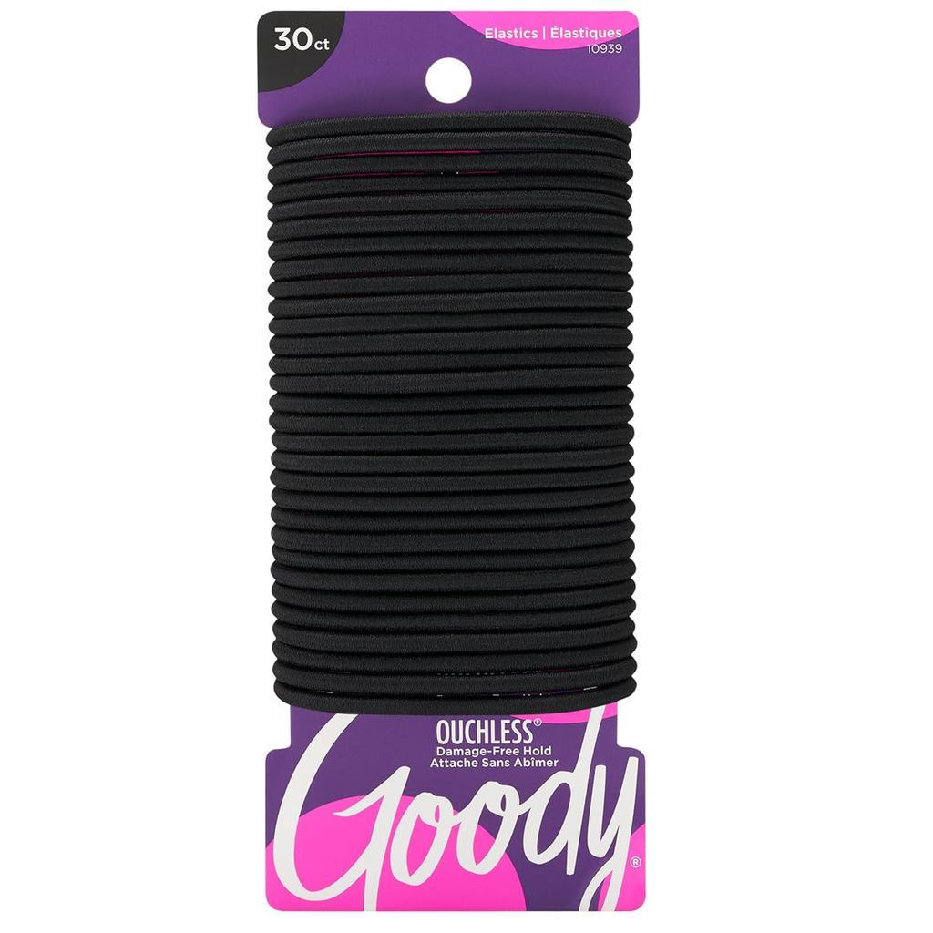 GoodyOuchlessHairElastics-NoPull,NoBreakage,Tangle-FreeHoldforThick,Curry,Clily&Text,k,Long-LastingP