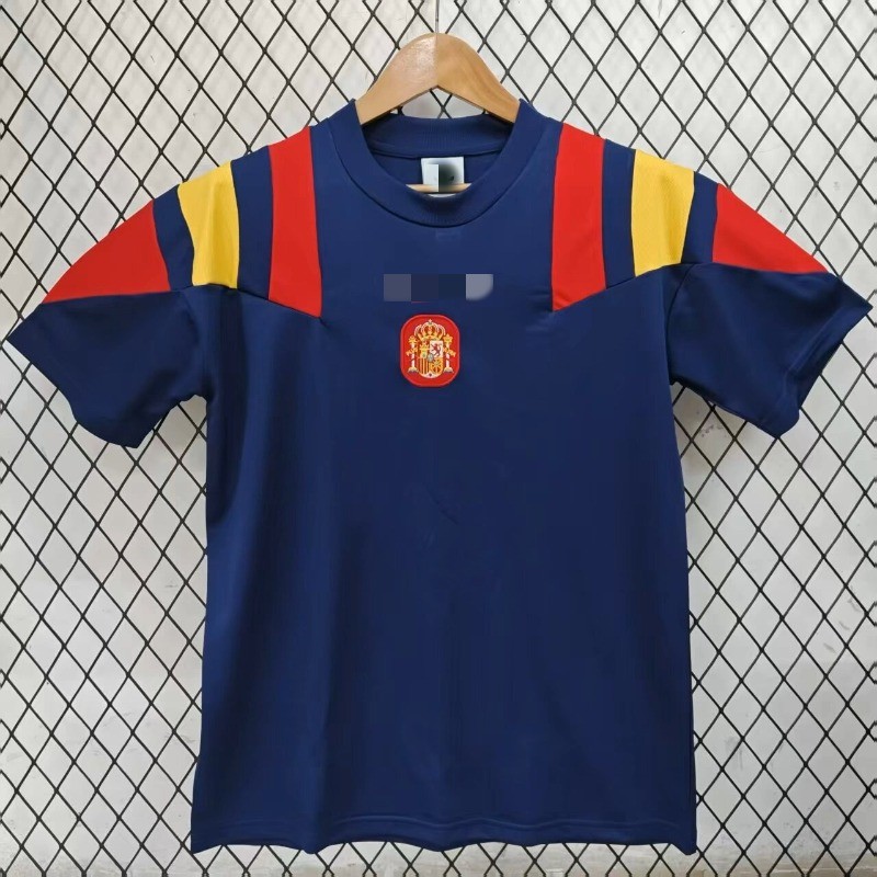 26/27 ซีซั่น SpainTeam ชุดลําลองเสื้อย้อนยุค