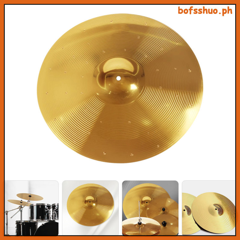 Mute Cymbal Drum Cymbals Kit หมวก Tambourine Crash Stand boofsshuo