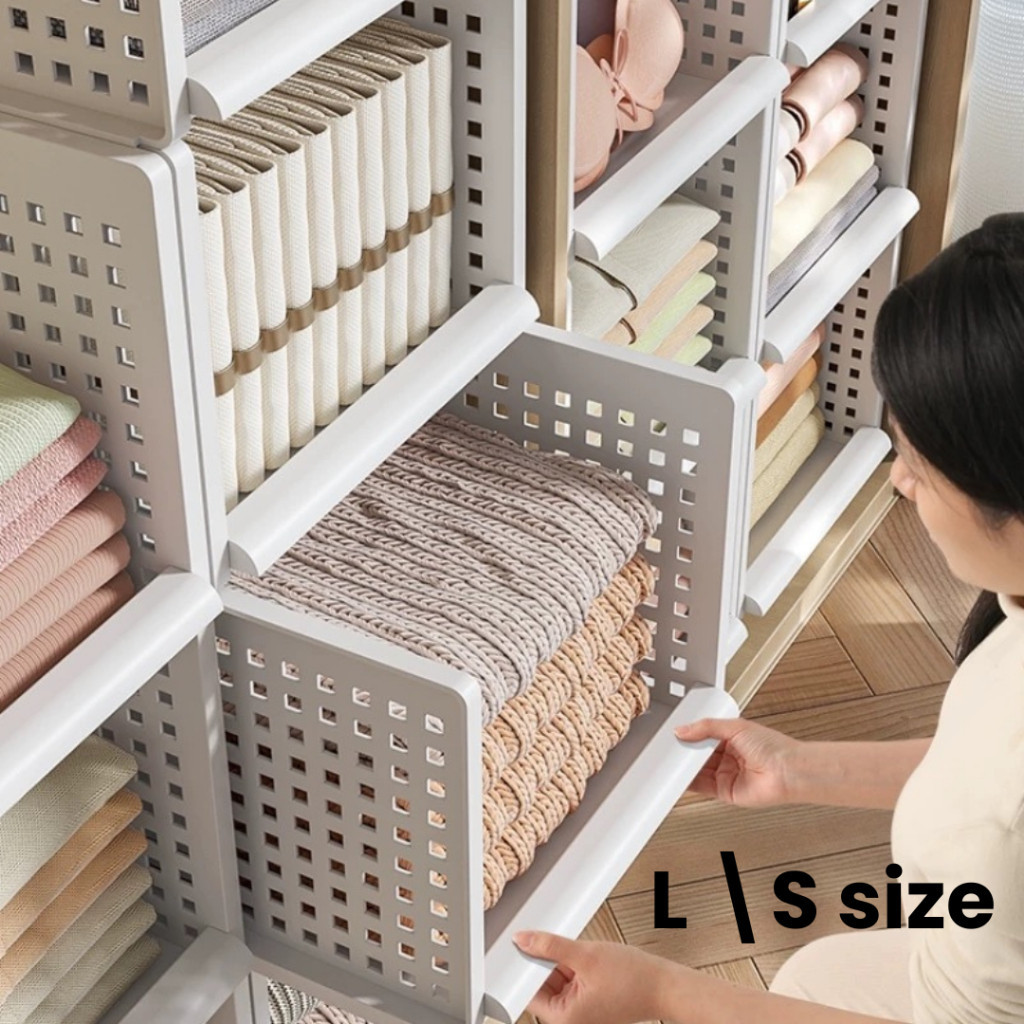 Modular Retractable Shelf / Storage Rack Drawer Clothes Closet Wardrobe Organiser
