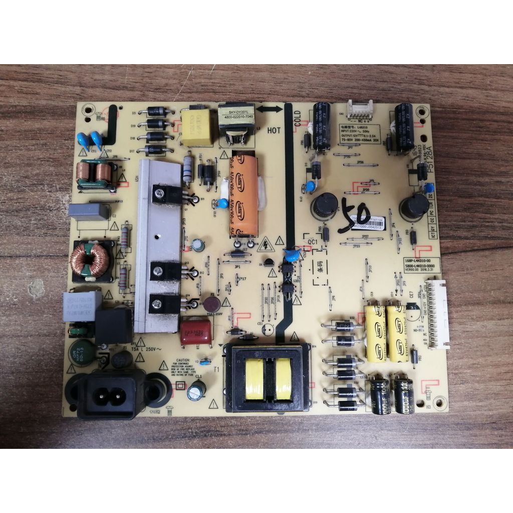 ถอดชิ้นส่วน Chuangwei 50V8E Power Board 5800-L4K010-0000 168P-L4K10-00 วัดการจัดส่ง