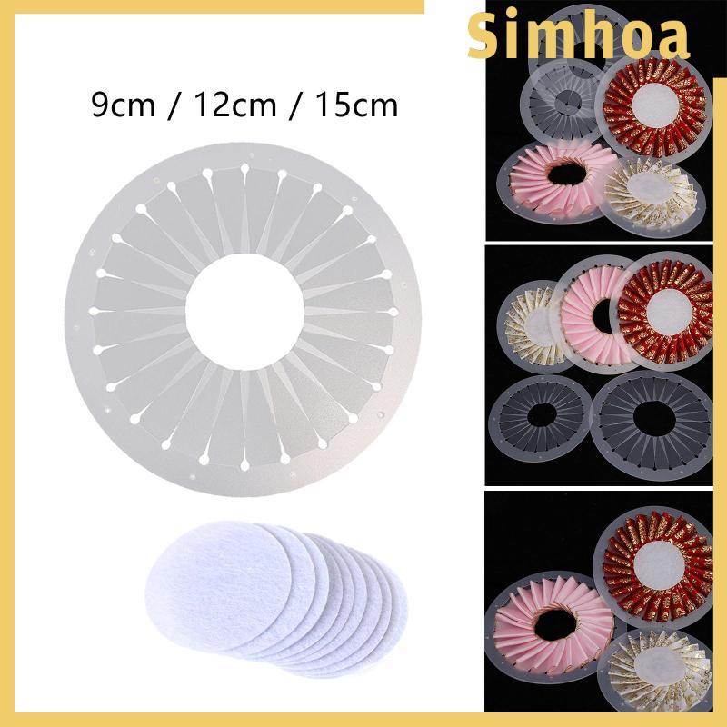 [SIMHOA] Rosette Maker ริบบิ้นดอกไม้เครื่องมือทําด้วยมือสําหรับ Rosette ปุ่ม Pins รางวัลริบบิ้น Rose