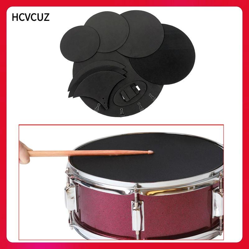 Lohobby 10 ชิ้นกลอง Mute Pad Bass Bil กลอง Mutes Pad กลองเสียง Mutes Dampener