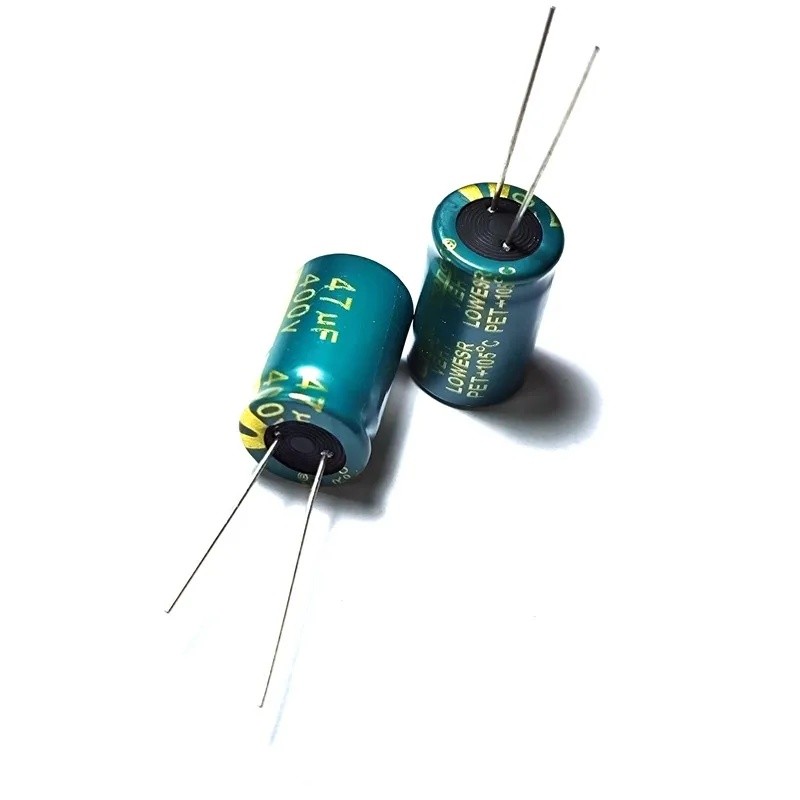 Ly 5pcs 400V 47uF 400 โวลต์ 47MFD ตัวเก็บประจุอลูมิเนียมอิเล็กโทรลีติค 13*20 มม. Radial 47mf400v 47u