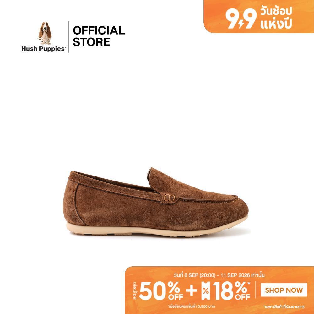 Hush Puppies รองเท้าผู้ชาย รุ่น HP 8HCFSB416F - สีน้ำตาล (รองเท้าลำลองหนังแท้ แบบสวม)