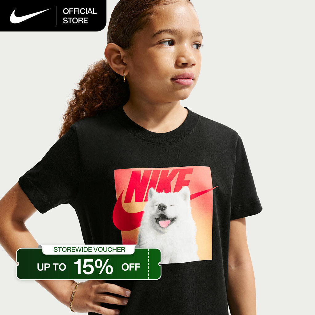 Nike Older Kids' Sportswear T-Shirt - Black [IO1977-010]