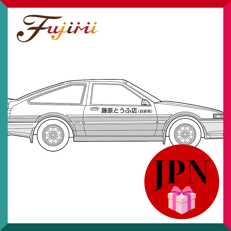 1/24 Initial D Series No. 001 Trueno Early Model 1600GT APEX AE86 Takumi Fujiwara Plastic Model